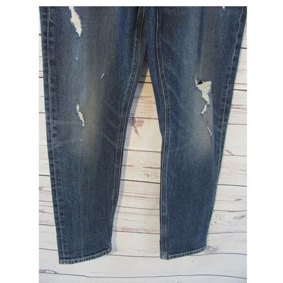 Lucky Brand Jeans Womens Sz 6/28 Straight Leg Mid Rise Med. Wash Distressed NWOT - Picture 3 of 10